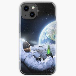 Astronaut on the Moon with beer ⛔ HQ-quality, BESTSELLER iPhone Case